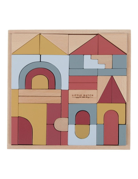LITTLE DUTCH - BLOQUES DE MADERA FSC PURE NATURE