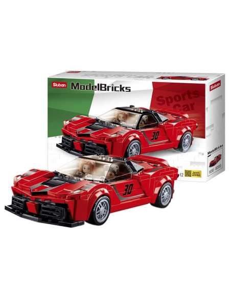 SLUBAN -SET DE CONSTRUCCIOND CAR RED 262 PCS
