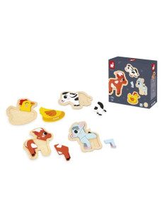 JANOD - 4 PUZZLES EVOLUTIVOS GRANJA