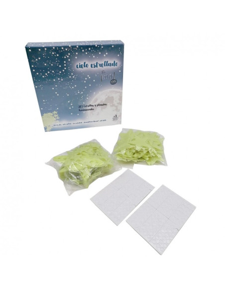 PACK DE ESTRELLAS Y PLANETAS LUMINISCENTES
