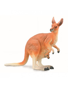 DEQUBE - CANGURO HEMBRA CON BEBE CANGURO