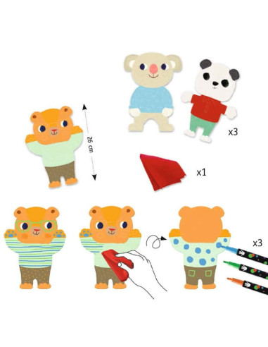 DJECO - DIBUJOS PARA COLOREAR ANIMALES ENCANTADOS