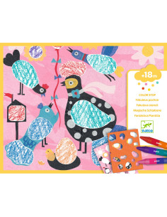 DJECO - DIBUJOS PARA COLOREAR BIRDIE