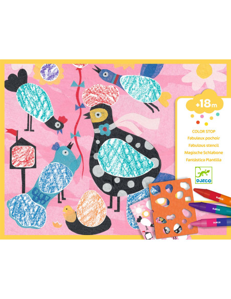 DJECO - DIBUJOS PARA COLOREAR BIRDIE