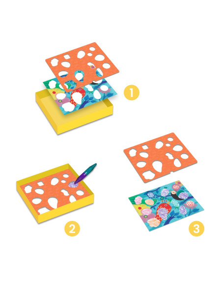 DJECO - DIBUJOS PARA COLOREAR BIRDIE