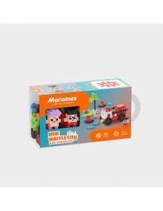 MARIOINEX - MINI WAFFLE - FIRE TRUCK 80 PCS