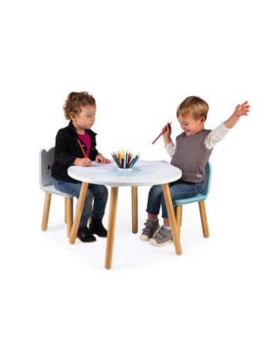 JANOD - MESA Y 2 SILLAS MADERA MESA:60X47/SILLA:29X27X49CM