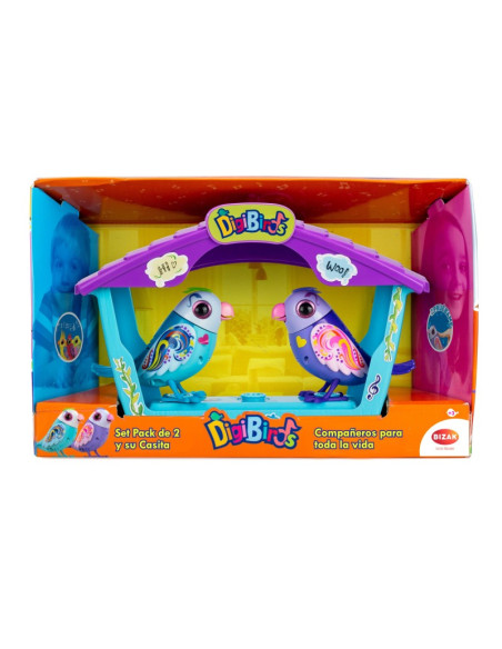Pajaritos Digibirds Pack De 2  Exclusivos Y Su Casita. 50 Melodias.