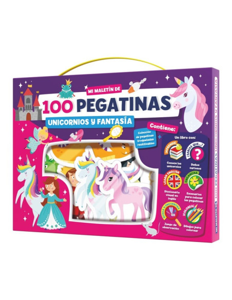 IMAGILAND - MALETIN DE PEGATINAS UNICORNIOS