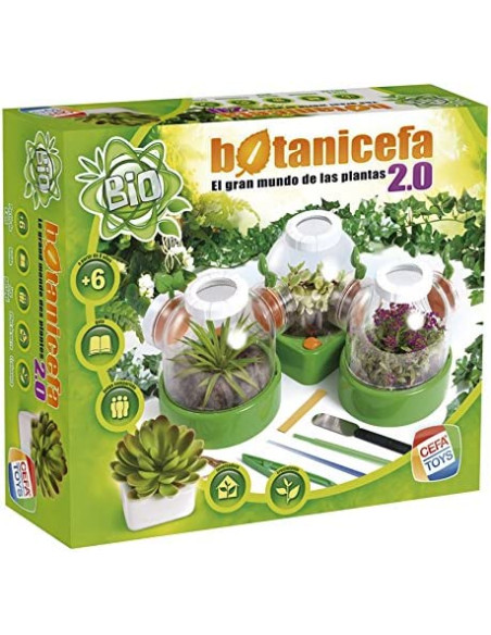 Juego Botanicefa Plus, diseña un jardín en miniatura simulando un entorno natural