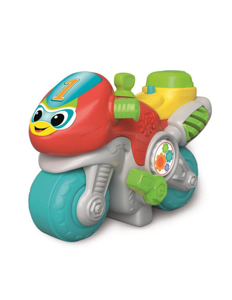 Moto Mundial Marcial, Colorida Moto Que También Es Un Divertido Centro De Actividades 30X21X13Cm