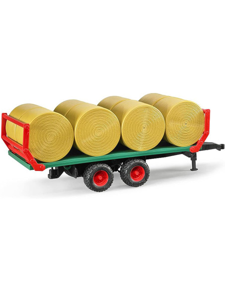 Remolque Para Balas De Heno, Con 8 Balas