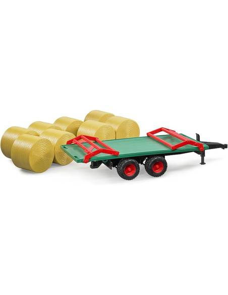 Remolque Para Balas De Heno, Con 8 Balas