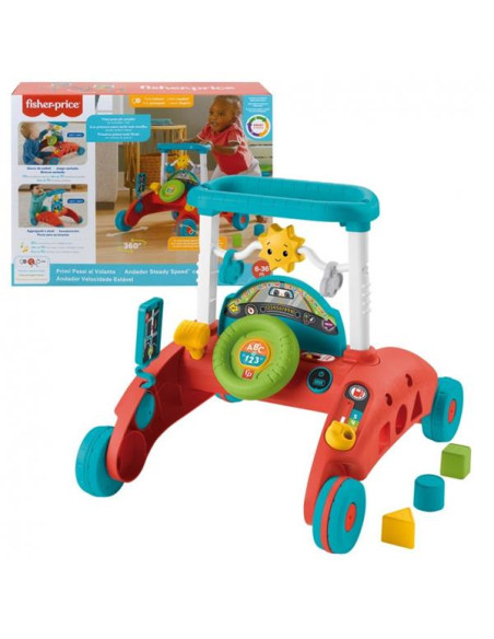 Andador comienzandar 2 caras Fisher-Price. Alto 16,5x19,75 Cm largo.