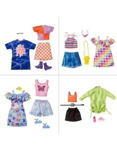 Barbie Pack De Vestidos y Accesorios Looks De Moda Mod Surtidos