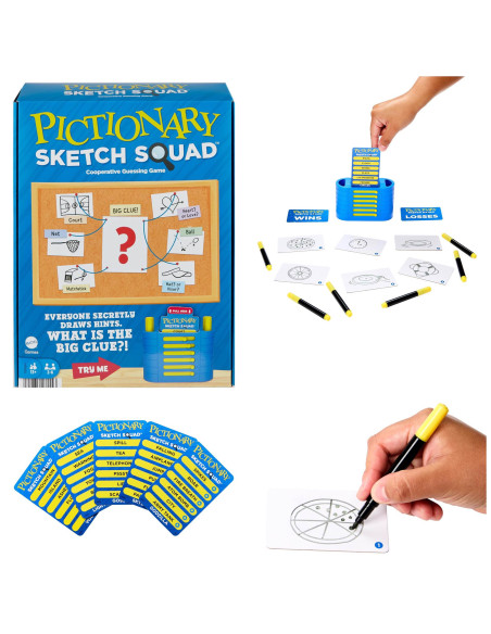Juego Pictionary Sketch Squad ¿cuál es la pista definitiva?
