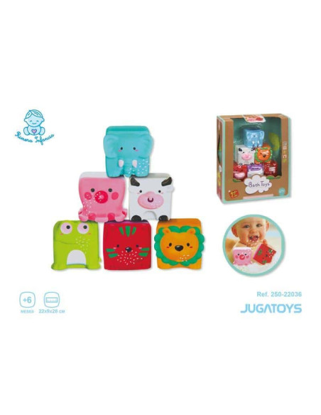 Bloques goma para el baño 6 pzas