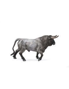 DEQUBE - FIGURA TORO BRAVO GRIS