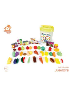 Maletín con frutas, verduras y accesorios 20x13x27cm