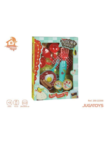 Menaje con utensilios de cocina electrónicos y accesorios 25x39x6cm