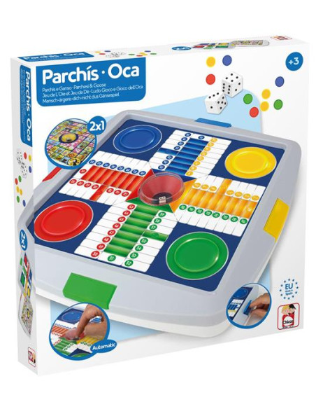 Juego Parchis y Oca automático 4 jugadores