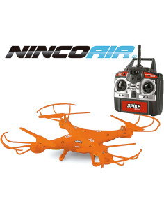 DRONE R/C NINCOAIR SPIKE DOBLE BATERIA PARA MAYOR AUTONOMIA 32X32X7 CM