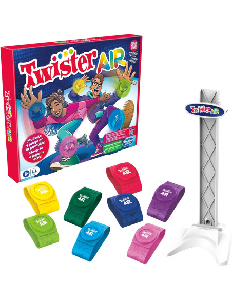 Juego twister air. Con bandas elasticas para muñecas y tobillos. 4x26,7x33cm