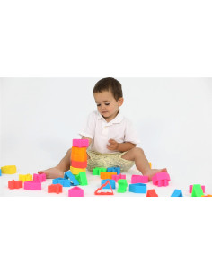 DENA - 6 KIDS + 6 CASAS + 6 ARBOLES COLORES SILICONA 2