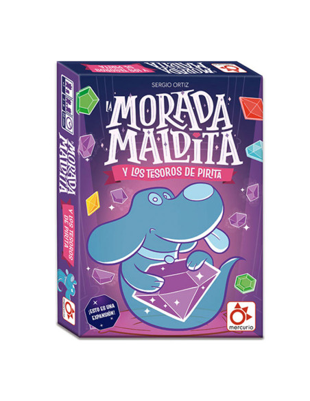 Juego La Morada Maldita y Los Tesoros de Pirita (Expansión). Ayuda a encontrar fragmentos de joya.  15x10x3 cm