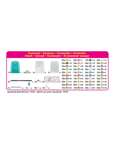 Aquabeads Mochila Expertos Creadores ¡con más de 1.000 abalorios!