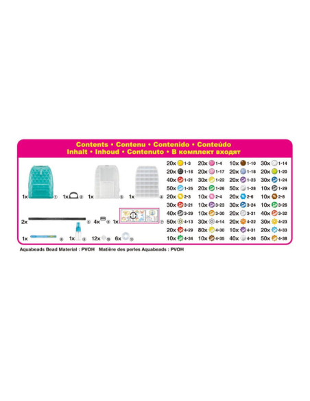 Aquabeads Mochila Expertos Creadores ¡con más de 1.000 abalorios!