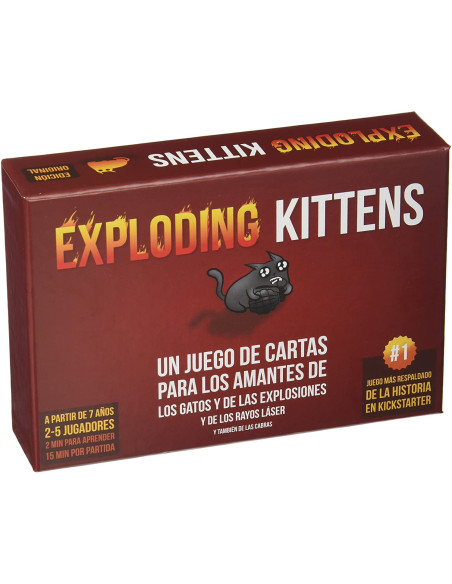 Juego Exploding Kittens. Rápido y divertido asegura tu supervivencia