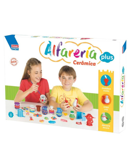 Juego Alfareria Plus Crea y decora tus diseños de escayola