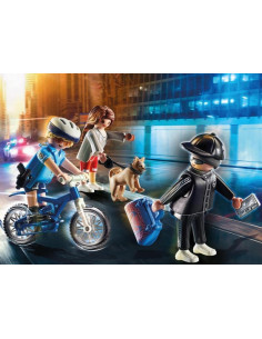 Playmobil City Action Bici Policial: persecución del carterista