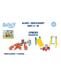 Figura Bluey mini playset 2 mod sdos 19x21,6x10,2 cm