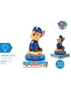 Lámpara De Noche Paw Patrol Figura 3D Chase