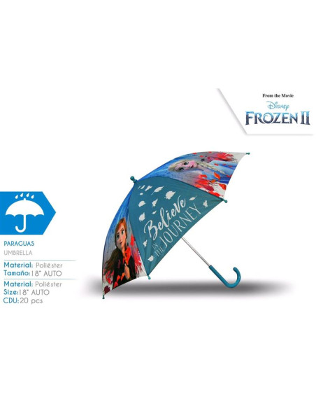 Paraguas 18'' Auto Frozen 2