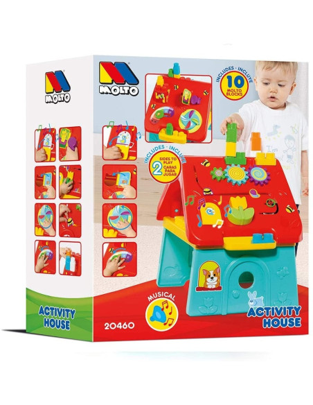 Casa de actividades encajable con sonidos