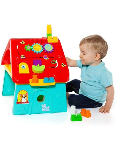 Casa de actividades encajable con sonidos
