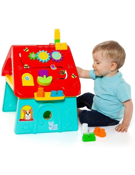 Casa de actividades encajable con sonidos