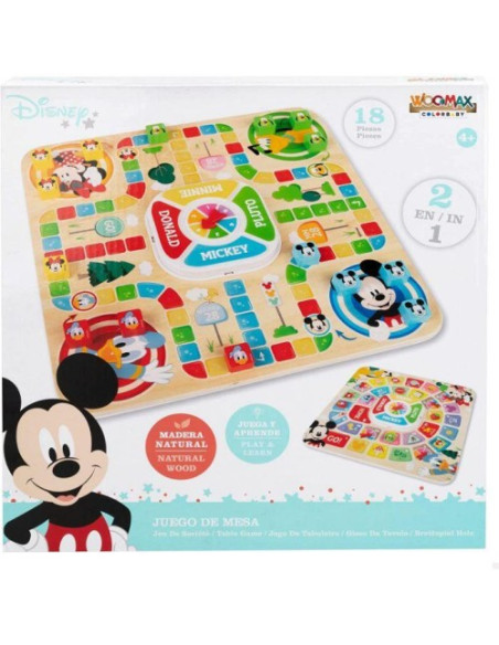 Juego de mesa madera Disney 2 en 1
