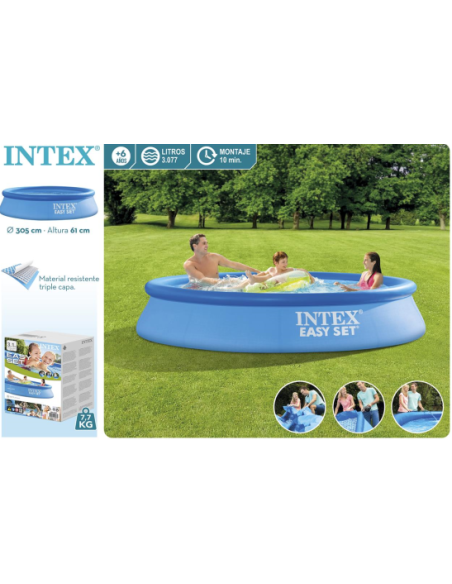 Piscina Easy Set 305x61 cm (Capacidad 3,077 litros)