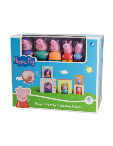 DEQUBE - CUBOS APILABLES  CON FIGURAS PEPPA PIG