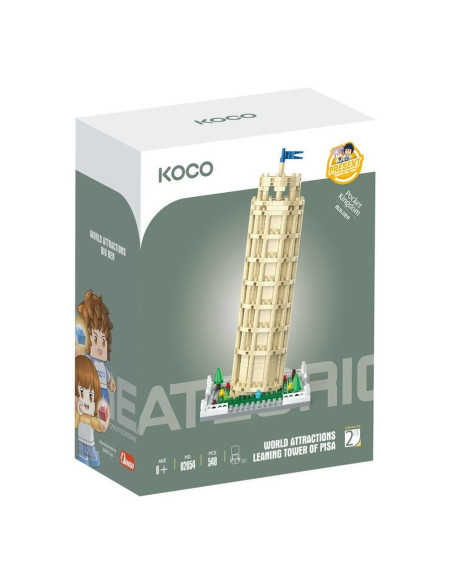 DJECO.- KOCO JUEGO DE COSTRUCCION TORRE DE PISA 548PZS