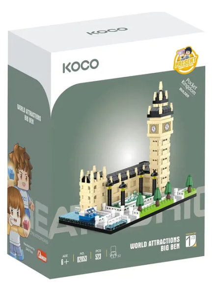 DJECO - KOCO JUEGO DE COSTRUCCION BIG BEN 523PZS