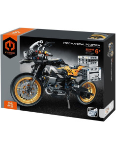 DJECO - M.MASTER - JUEGO DE CONSTRUCCION MOTOCICLETA NARANJA 572PZS