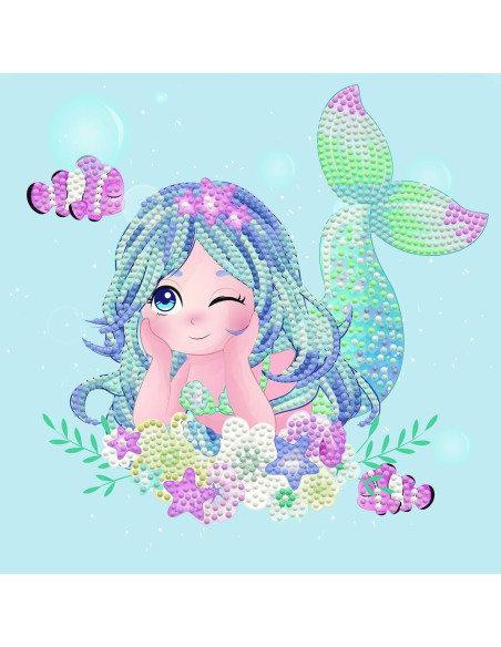 CUADROS CON DIAMANTES SIRENA