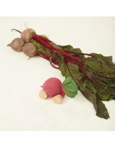 OLIandCAROL - COCHECITO MORDEDOR DE CAUCHO NATURAL REMOLACHA 2