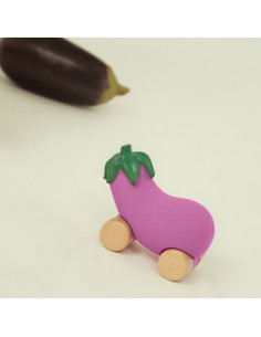 OLIandCAROL - COCHECITO MORDEDOR DE CAUCHO NATURAL BERENJENA 2