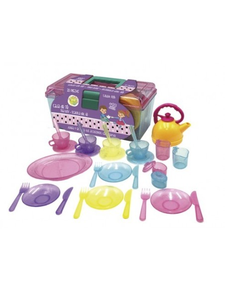 TACHAN - MALETIN CON JUEGO DE TE 33 PIEZAS
